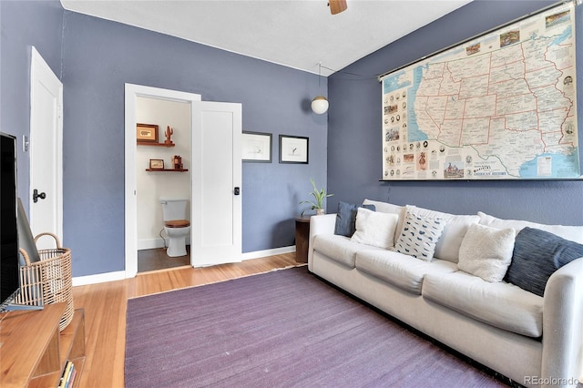 2327 Lowell Blvd, Denver, CO 80211 - living area featuring baseboards and wood finished floors