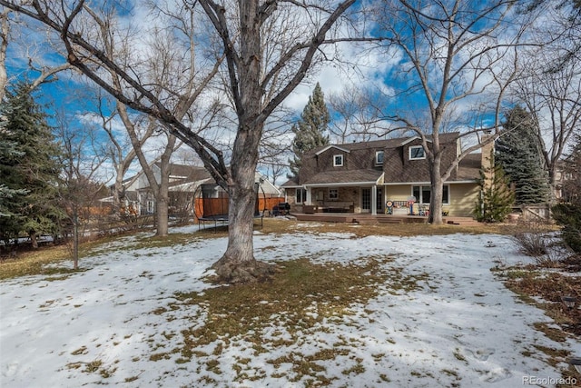 view of front of home featuring covered porch