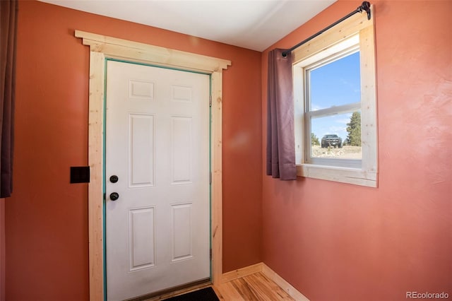 147 Sulky Ct, Hartsel, CO 80449 - entrance foyer with baseboards and wood finished floors