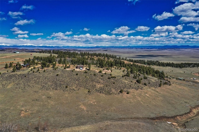 147 Sulky Ct, Hartsel, CO 80449 - overview of rural landscape featuring a mountainous background