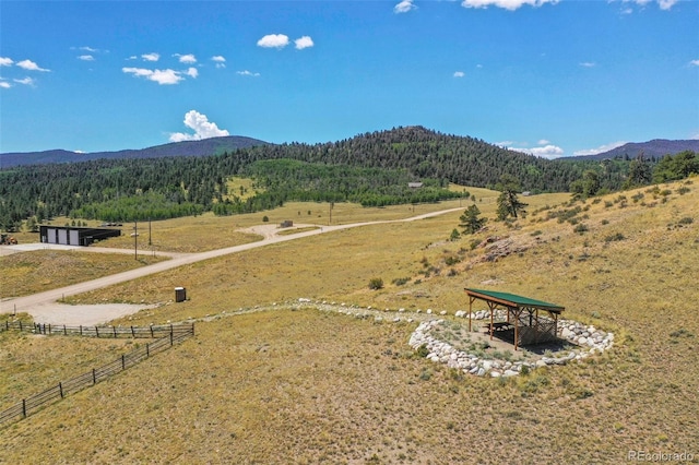 147 Sulky Ct, Hartsel, CO 80449 - view of mountain background with a heavily wooded area and rural landscape