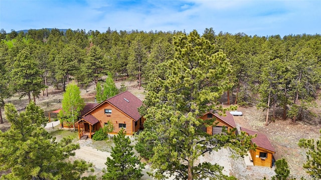209 Haystack Rd, Hartsel, CO 80449 - view of subject property with a heavily wooded area