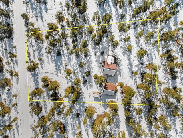 209 Haystack Rd, Hartsel, CO 80449 - aerial view of property's location featuring property boundaries highlighted