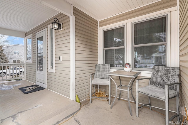 view of patio / terrace with a porch