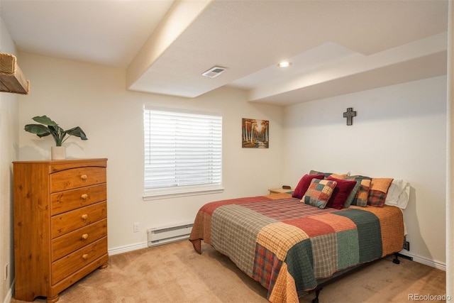 2105 Baguette Dr, Castle Rock, CO 80108 - bedroom featuring baseboard heating and carpet flooring