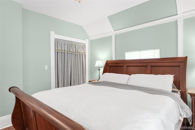 3147 Vallejo St, Denver, CO 80211 - bedroom with vaulted ceiling and baseboards
