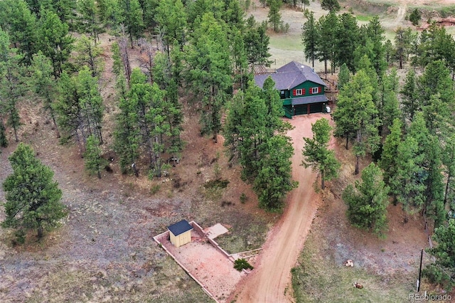 517 Crystal Peak Rd, Florissant, CO 80816 - aerial view of property and surrounding area