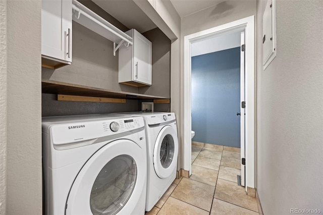 1522 Chimney Peak Dr, Castle Rock, CO 80109 - laundry room featuring separate washer and dryer and light tile patterned floors