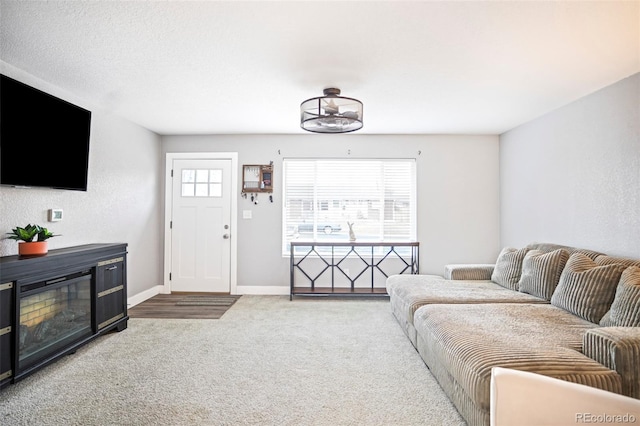2438 W 24th Street Rd, Greeley, CO 80634 - carpeted living area with baseboards