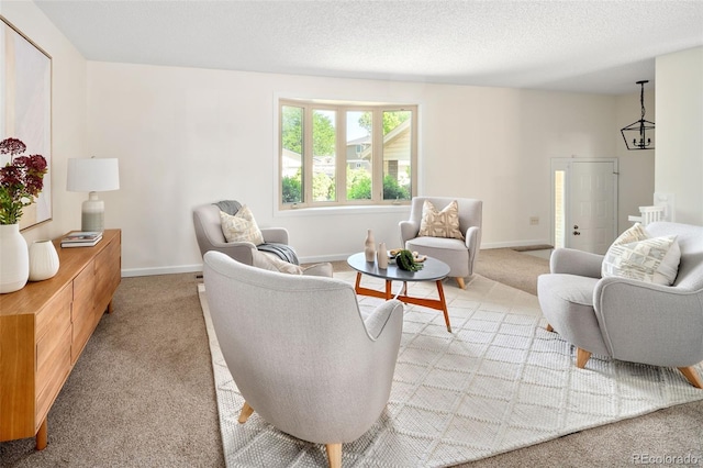 6463 S Vance St, Littleton, CO 80123 - carpeted living room with a textured ceiling