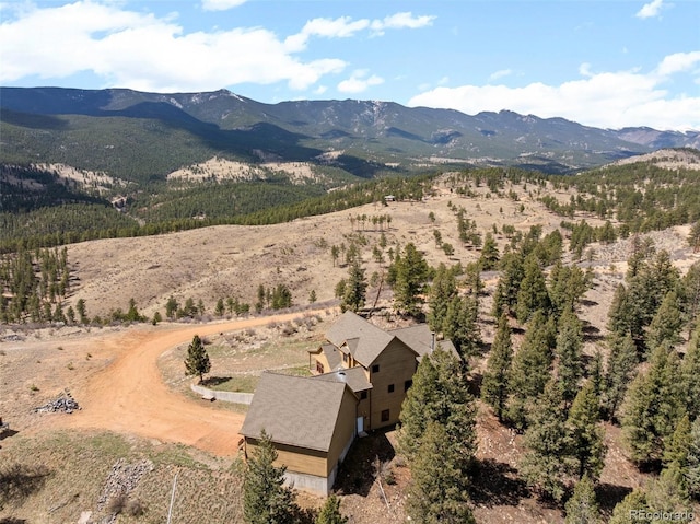 582 Buddy Rd, Bailey, CO 80421 - birds eye view of property with a mountain view