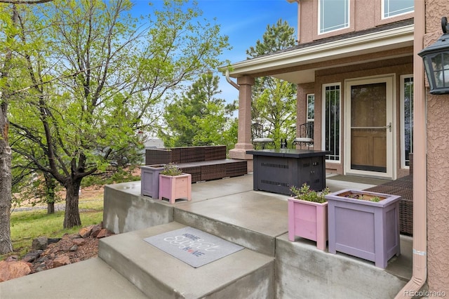 11960 Conestoga Trl, Elbert, CO 80106 - view of patio with an outdoor living space