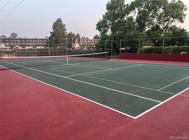 view of sport court