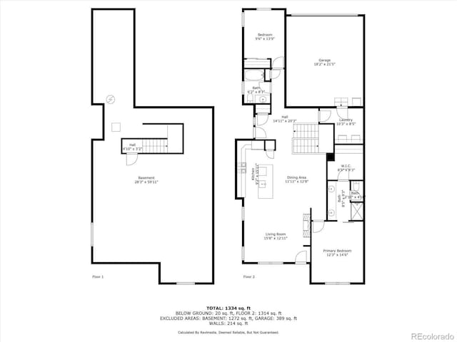 8908 Birch Run Ln, Parker, CO 80134 - view of floor plan / room layout
