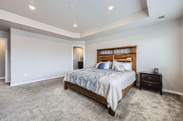 10991 Xanadu St, Commerce City, CO 80022 - bedroom featuring carpet floors, a raised ceiling, and recessed lighting