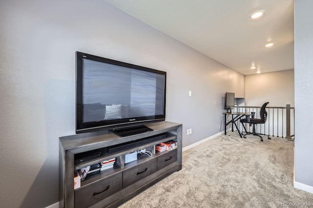 10991 Xanadu St, Commerce City, CO 80022 - sitting room featuring carpet flooring and recessed lighting