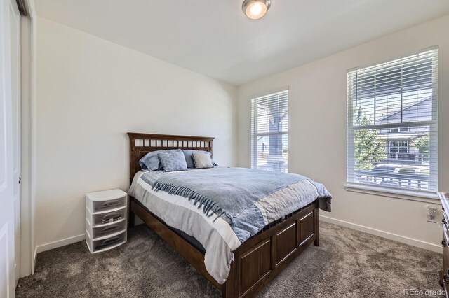 10991 Xanadu St, Commerce City, CO 80022 - bedroom with dark colored carpet and multiple windows
