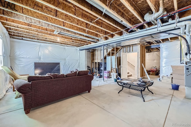 10991 Xanadu St, Commerce City, CO 80022 - unfinished basement featuring stairway
