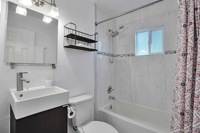 3052 S Grape Way, Denver, CO 80222 - full bathroom with shower / bath combination with curtain and vanity