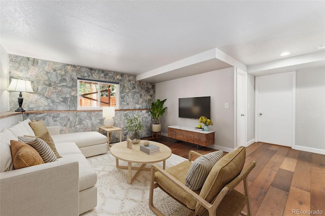 13849 W 66th Dr, Arvada, CO 80004 - living room with wood-type flooring and baseboards