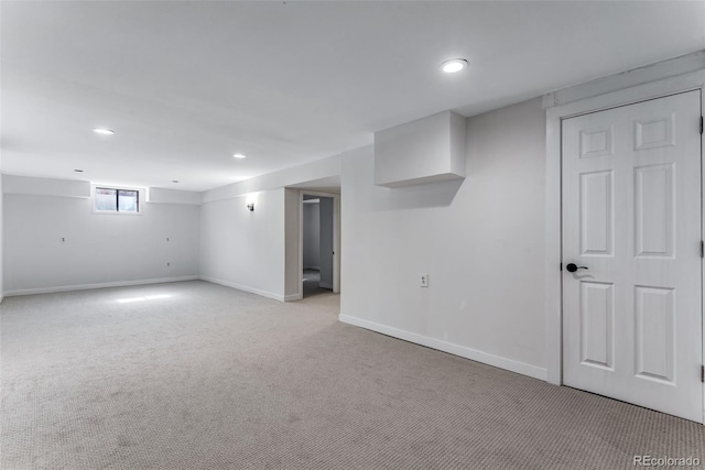 10851 E Iliff Pl, Aurora, CO 80014 - basement with light carpet and recessed lighting