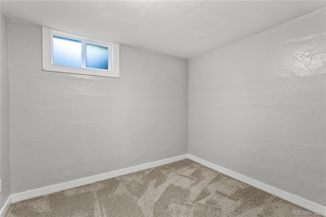 5280 S Logan St, Littleton, CO 80121 - basement featuring carpet floors and baseboards