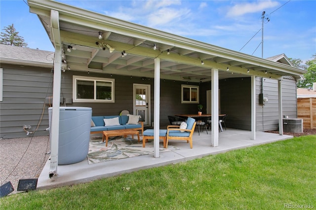 5280 S Logan St, Littleton, CO 80121 - view of patio / terrace with an outdoor hangout area