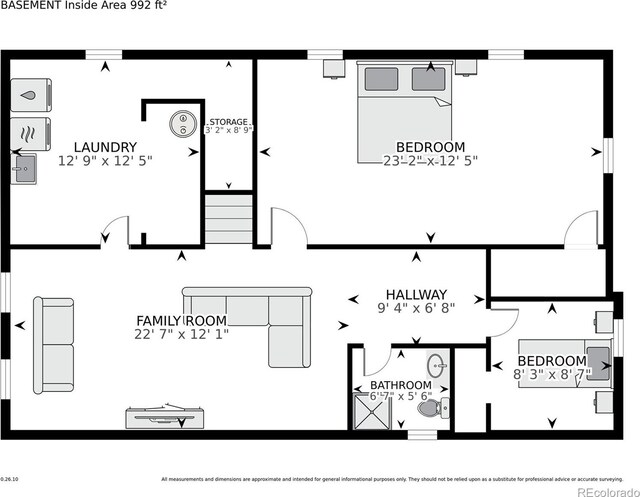 5280 S Logan St, Littleton, CO 80121 - view of room layout