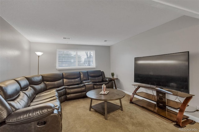 1611 Garfield Ave Unit 2, Louisville, CO 80027 - living room featuring light carpet and baseboards