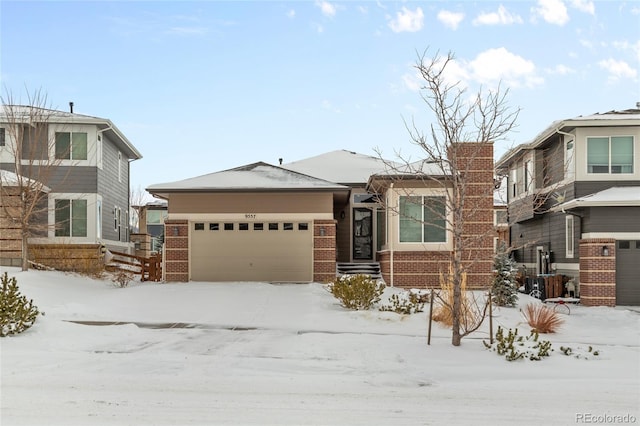 view of front of house featuring a garage