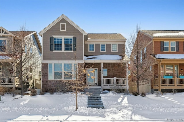 view of front of home with a porch