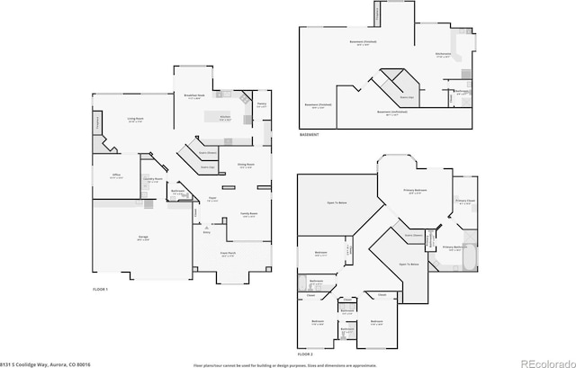 8131 S Coolidge Way, Aurora, CO 80016 - home floor plan