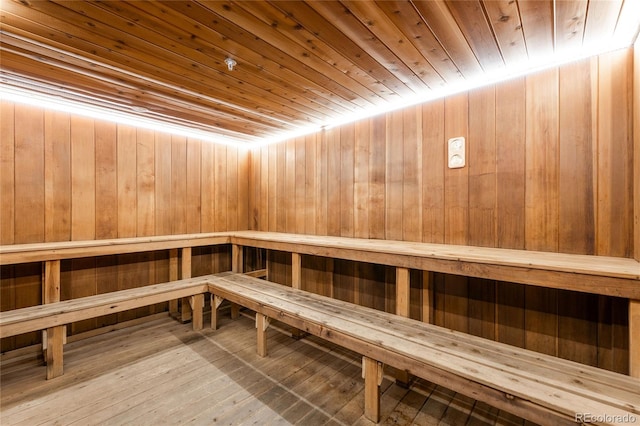 1551 Larimer St Unit 1405, Denver, CO 80202 - view of sauna featuring hardwood / wood-style floors