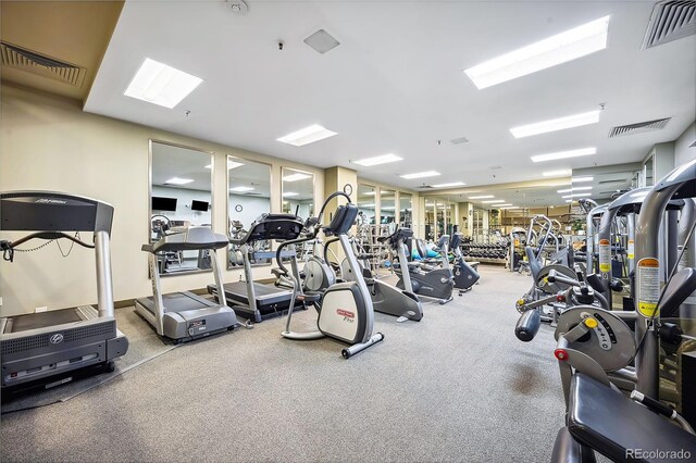 1551 Larimer St Unit 1405, Denver, CO 80202 - gym with visible vents
