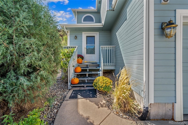 view of entrance to property