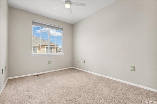 16212 E Geddes Ln Unit 11, Aurora, CO 80016 - carpeted empty room with baseboards and a ceiling fan