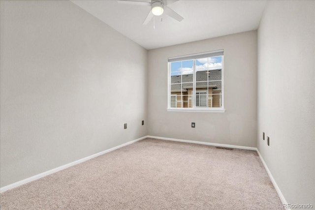 16212 E Geddes Ln Unit 11, Aurora, CO 80016 - empty room with carpet, a ceiling fan, and baseboards