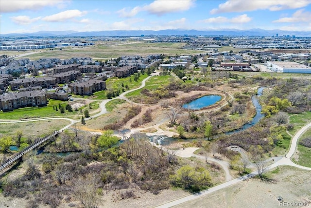 16212 E Geddes Ln Unit 11, Aurora, CO 80016 - aerial overview of property's location with a mountainous background