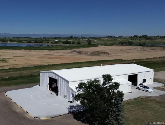 exterior space with a rural view