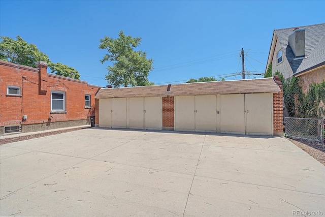 garage featuring cooling unit