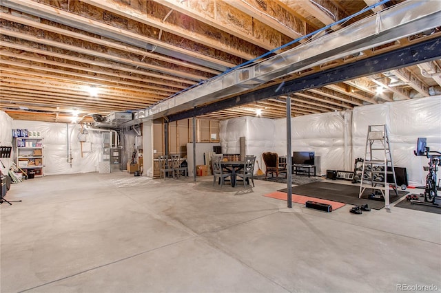 9571 Yucca Ct, Arvada, CO 80007 - unfinished below grade area featuring heating unit