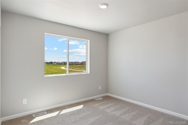 view of carpeted empty room