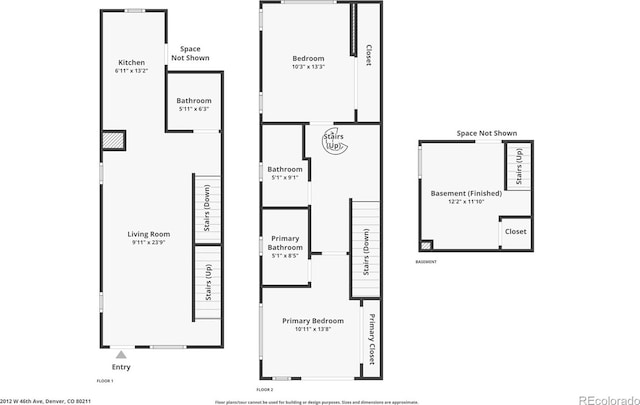 2012 W 46th Ave, Denver, CO 80211 - home floor plan