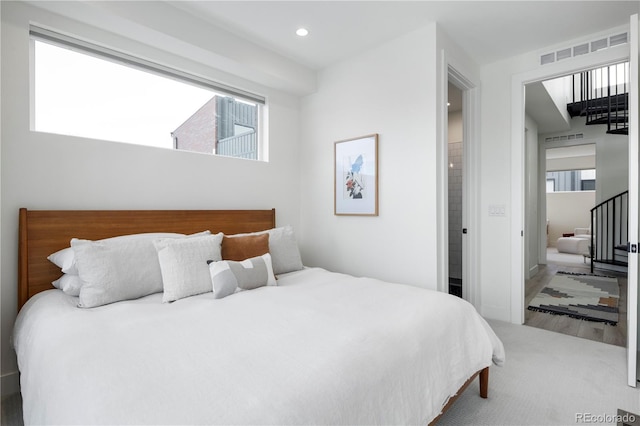 2012 W 46th Ave, Denver, CO 80211 - carpeted bedroom featuring recessed lighting