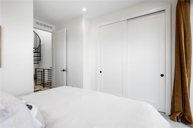 2012 W 46th Ave, Denver, CO 80211 - bedroom featuring a closet and recessed lighting