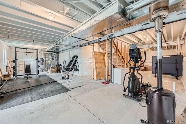5256 Trails Edge Ln, Castle Rock, CO 80104 - exercise area with water heater