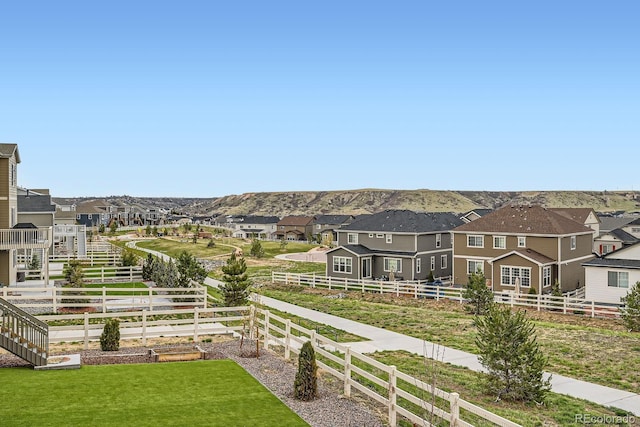 5256 Trails Edge Ln, Castle Rock, CO 80104 - view of community featuring a residential view, fence, and a lawn