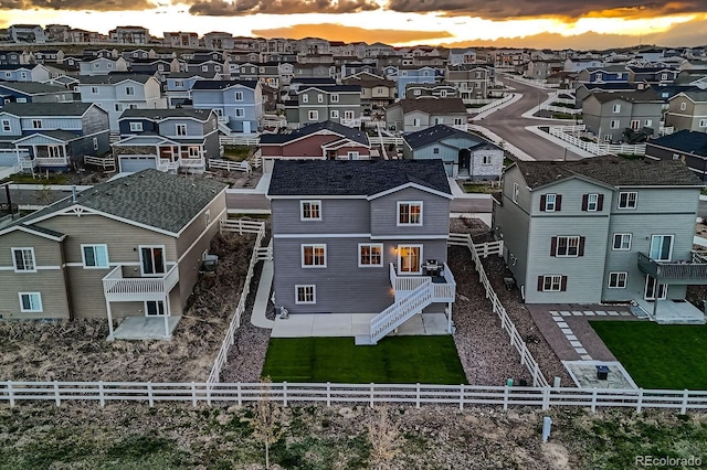 5256 Trails Edge Ln, Castle Rock, CO 80104 - drone / aerial view with a residential view