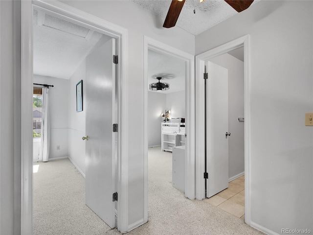 655 Gooseberry Ct, Lafayette, CO 80026 - hall featuring a textured ceiling and carpet floors