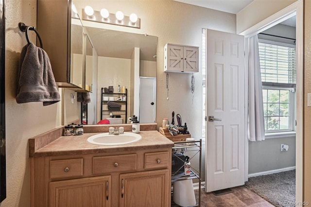 bathroom featuring vanity